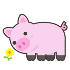 PINKY The Cute Pink Piglet sticker #14648472