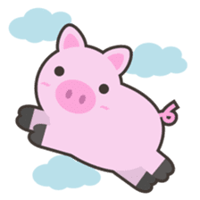 PINKY The Cute Pink Piglet sticker #14648473
