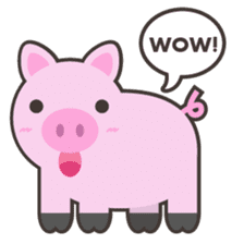 PINKY The Cute Pink Piglet sticker #14648474