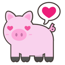 PINKY The Cute Pink Piglet sticker #14648475