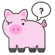 PINKY The Cute Pink Piglet sticker #14648476