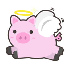 PINKY The Cute Pink Piglet sticker #14648477