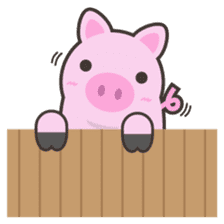 PINKY The Cute Pink Piglet sticker #14648478
