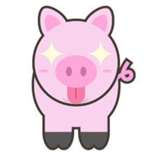 PINKY The Cute Pink Piglet sticker #14648479