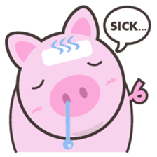 PINKY The Cute Pink Piglet sticker #14648481