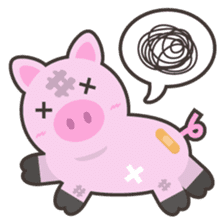 PINKY The Cute Pink Piglet sticker #14648483