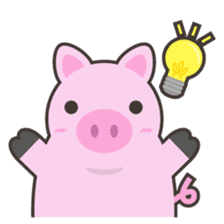 PINKY The Cute Pink Piglet sticker #14648484