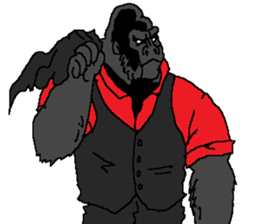 Ultimate power gorilla and Big 5 sticker #14648783