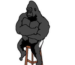 Ultimate power gorilla and Big 5 sticker #14648784