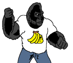 Ultimate power gorilla and Big 5 sticker #14648786