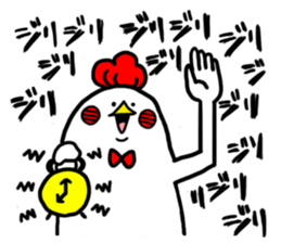 Conversation in chicken sticker sticker #14649110