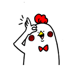 Conversation in chicken sticker sticker #14649111