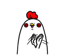 Conversation in chicken sticker sticker #14649112