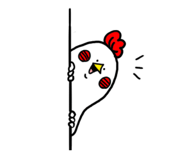Conversation in chicken sticker sticker #14649114