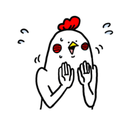 Conversation in chicken sticker sticker #14649115