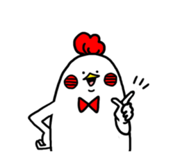 Conversation in chicken sticker sticker #14649116