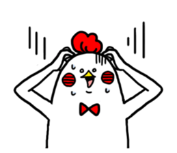 Conversation in chicken sticker sticker #14649117