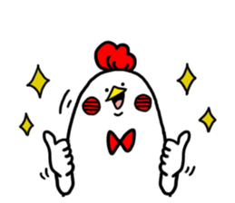 Conversation in chicken sticker sticker #14649118