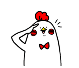 Conversation in chicken sticker sticker #14649119