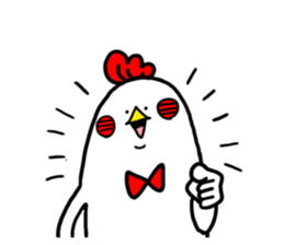 Conversation in chicken sticker sticker #14649121