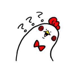 Conversation in chicken sticker sticker #14649123
