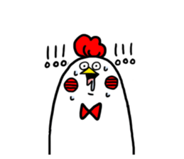 Conversation in chicken sticker sticker #14649124