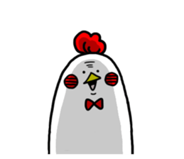 Conversation in chicken sticker sticker #14649130