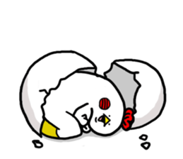 Conversation in chicken sticker sticker #14649133