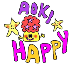 aokisan pretty sticker sticker #14650050