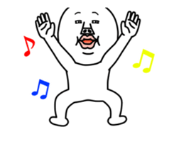 An annoying man It moves. part3 sticker #14650495