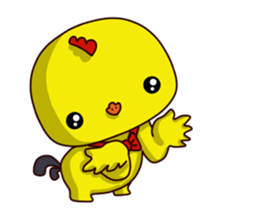 Small Baby chick 2 expression package sticker #14650566