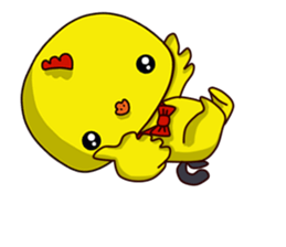 Small Baby chick 2 expression package sticker #14650567