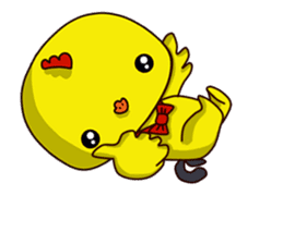 Small Baby chick 2 expression package sticker #14650567