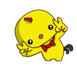 Small Baby chick 2 expression package sticker #14650569