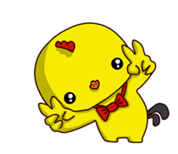 Small Baby chick 2 expression package sticker #14650569