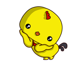 Small Baby chick 2 expression package sticker #14650570