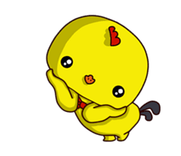 Small Baby chick 2 expression package sticker #14650570