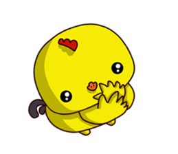 Small Baby chick 2 expression package sticker #14650571