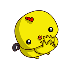 Small Baby chick 2 expression package sticker #14650571