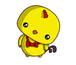 Small Baby chick 2 expression package sticker #14650572