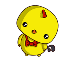 Small Baby chick 2 expression package sticker #14650572