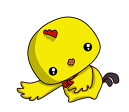 Small Baby chick 2 expression package sticker #14650573