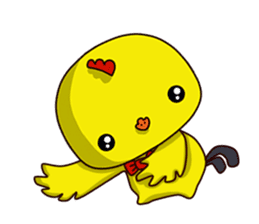 Small Baby chick 2 expression package sticker #14650573