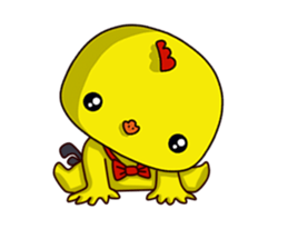 Small Baby chick 2 expression package sticker #14650574