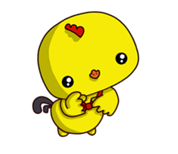 Small Baby chick 2 expression package sticker #14650575