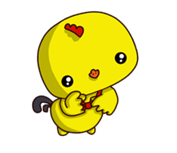 Small Baby chick 2 expression package sticker #14650575