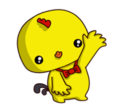 Small Baby chick 2 expression package sticker #14650576