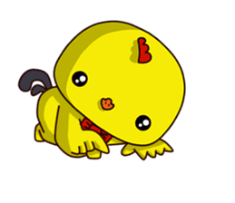 Small Baby chick 2 expression package sticker #14650577