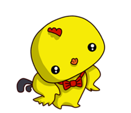 Small Baby chick 2 expression package sticker #14650579