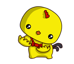 Small Baby chick 2 expression package sticker #14650580